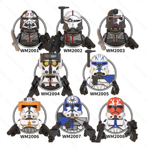 WM6095 star Clone Wars 7 The Bad Batch Jesse Ahsoka's Clone Troopers  mini action figures Starwars Block toys for kids playmobil