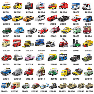 Hot Super car wheels toy cars Truck Fire Trucks Police toy car for boys building block sets model toys 2023 popular kids