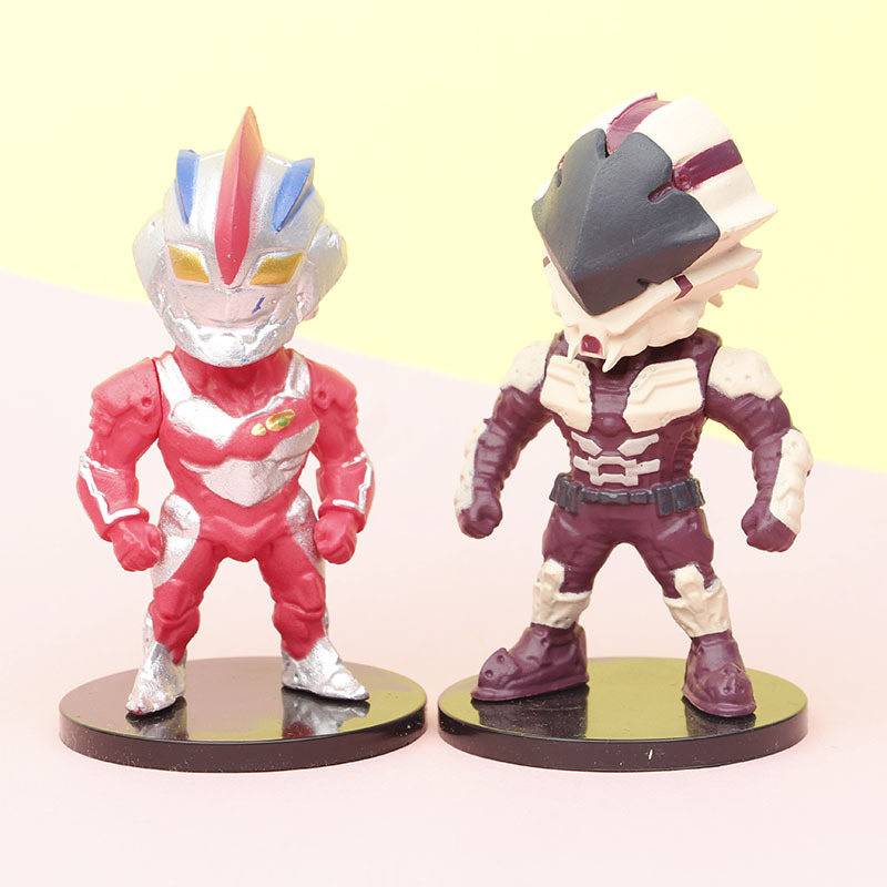 10m 6Pcs/set Anime Ultramaners Taro Ace Seven Jack Rosso Zero Gaia Blu Dyna Models Action Figures Kids Boys Girls Children Toys