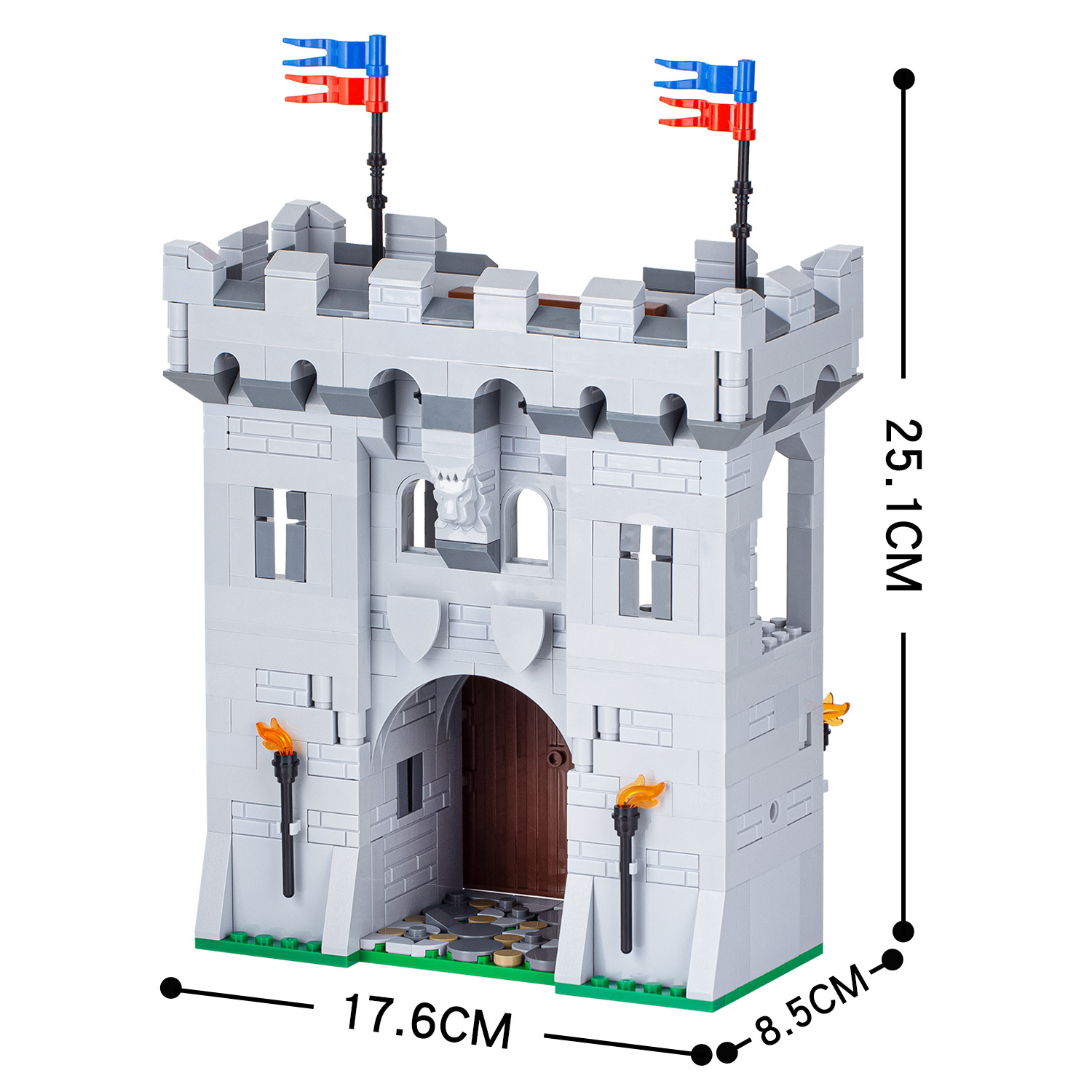 medieval city gate moc5010-a wholesale Military series weapon fortification barrack model kid boy girl toys building block brick