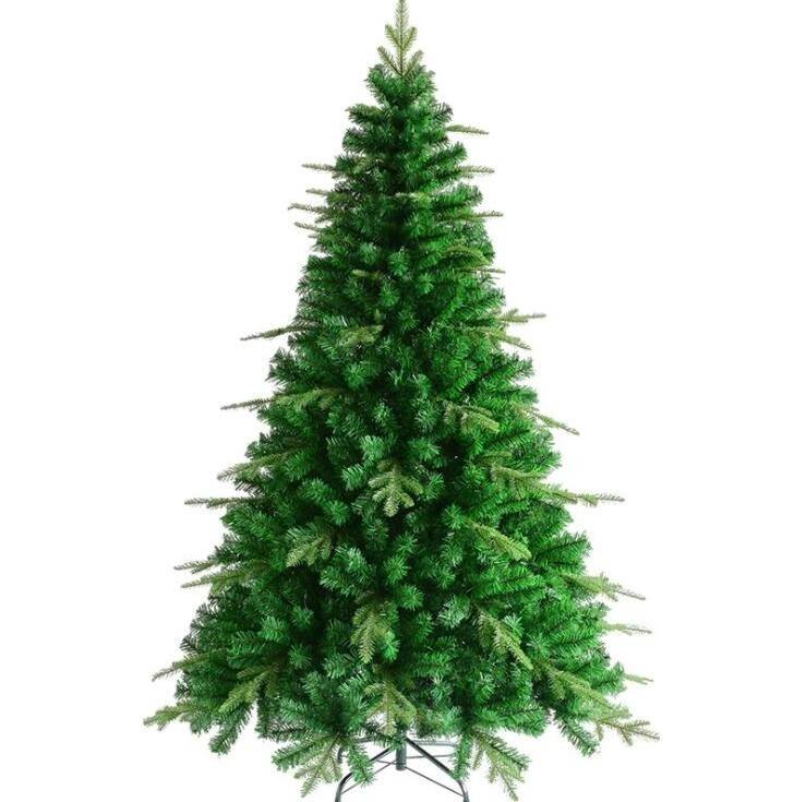 Xmas Tree Fast Delivery Party Home Decorations 150CM 180CM 210CM Green Tree Auto-open PE Mixed PVC Christmas Tree Artificial