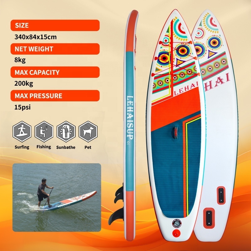 Drop shipping Oem 11' Inflatable Sup Standup Paddlesurf Paddle Boards Stand  Up Wholesale Paddel Soft Surfboard Sub