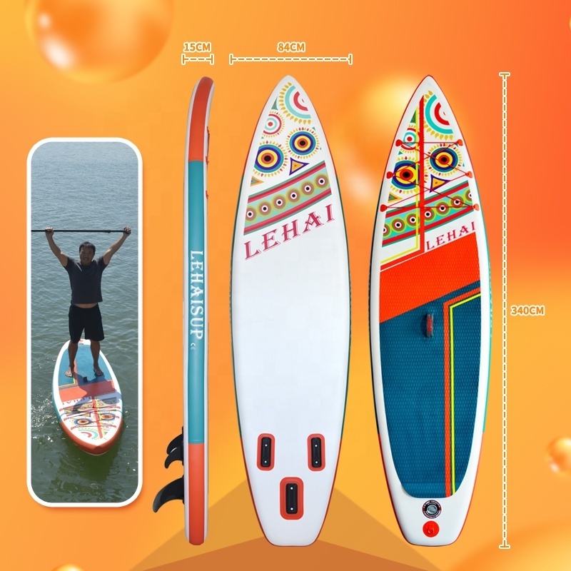 Drop shipping Oem 11' Inflatable Sup Standup Paddlesurf Paddle Boards Stand  Up Wholesale Paddel Soft Surfboard Sub