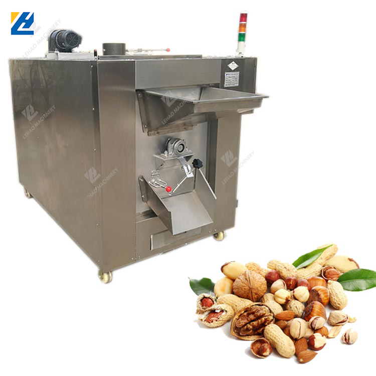 Low price stainless steel walnut nuts roaster peanut roasting machine