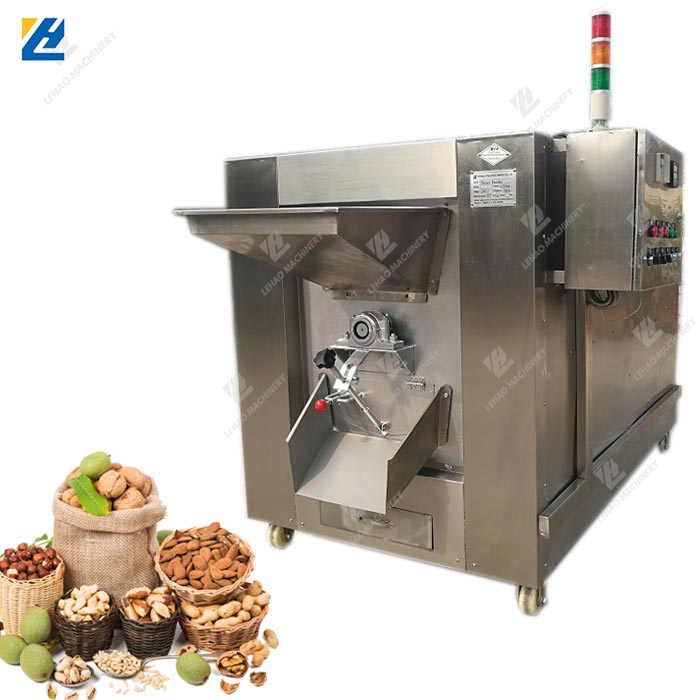 Low price stainless steel walnut nuts roaster peanut roasting machine