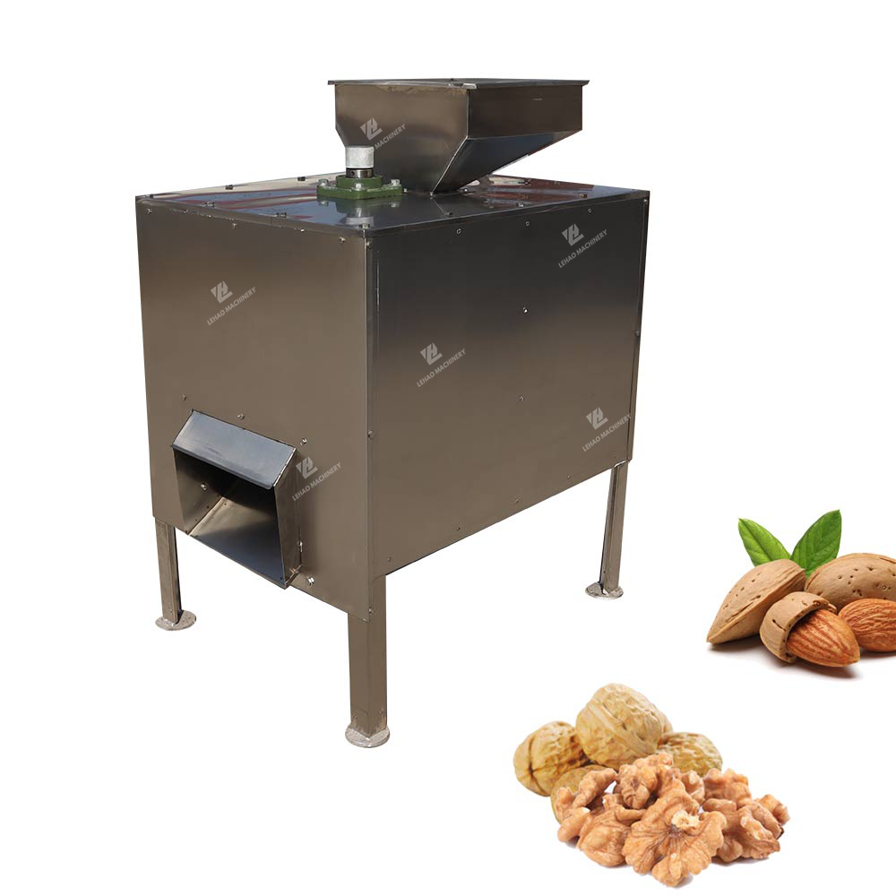 LEHAO professional shell machine walnut processing machine / walnut shell crusher machine / walnut cracking machine supplier