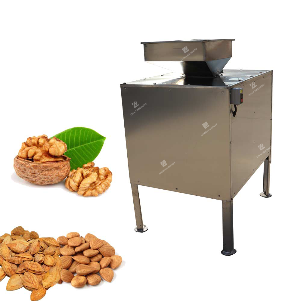 Automatic almond cracking machine pecan macadamia shelling machine almond sheller