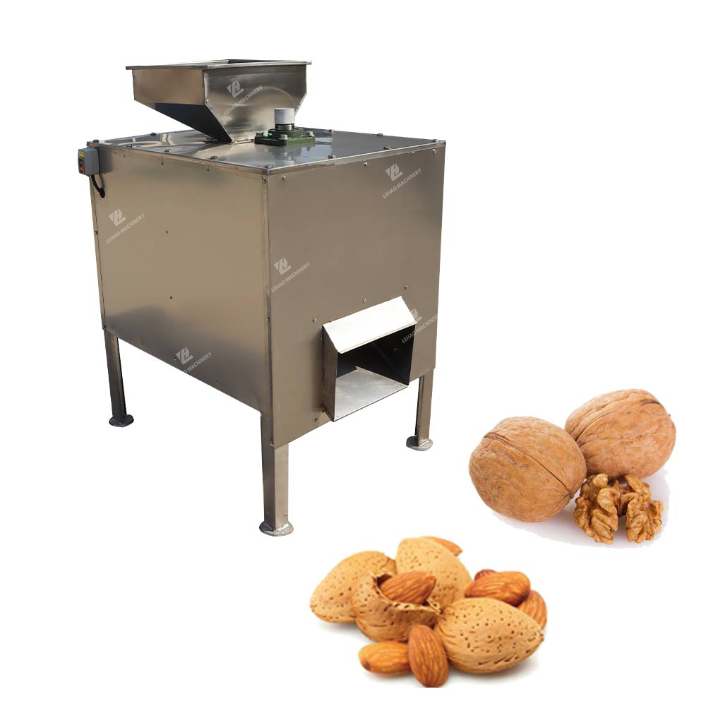 Automatic almond cracking machine pecan macadamia shelling machine almond sheller