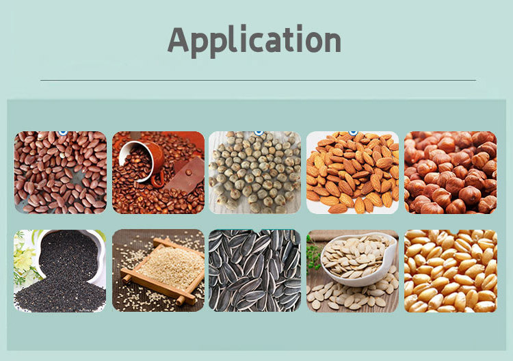 Gas cashew nut roasting machine cocoa bean roasting nuts sesame machine grain roaster peanut machinery