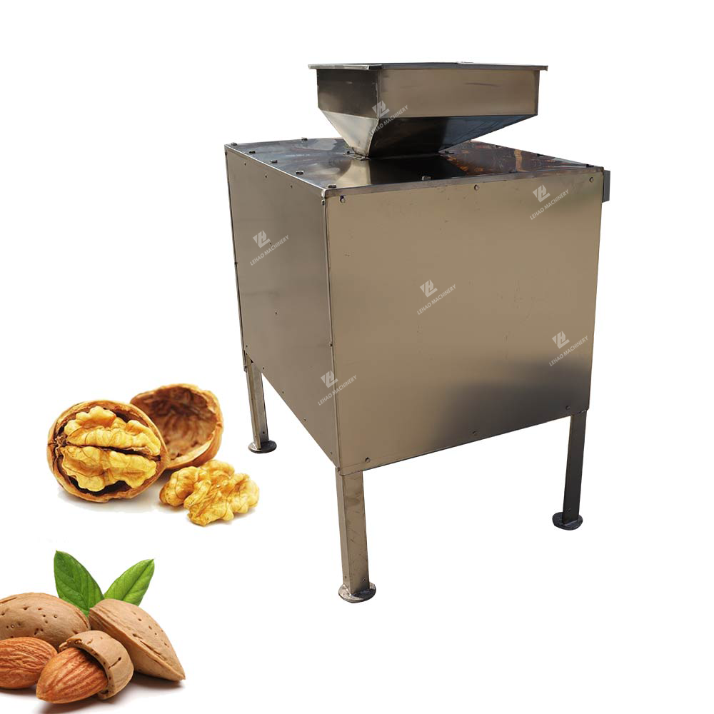 Automatic almond cracking machine pecan macadamia shelling machine almond sheller