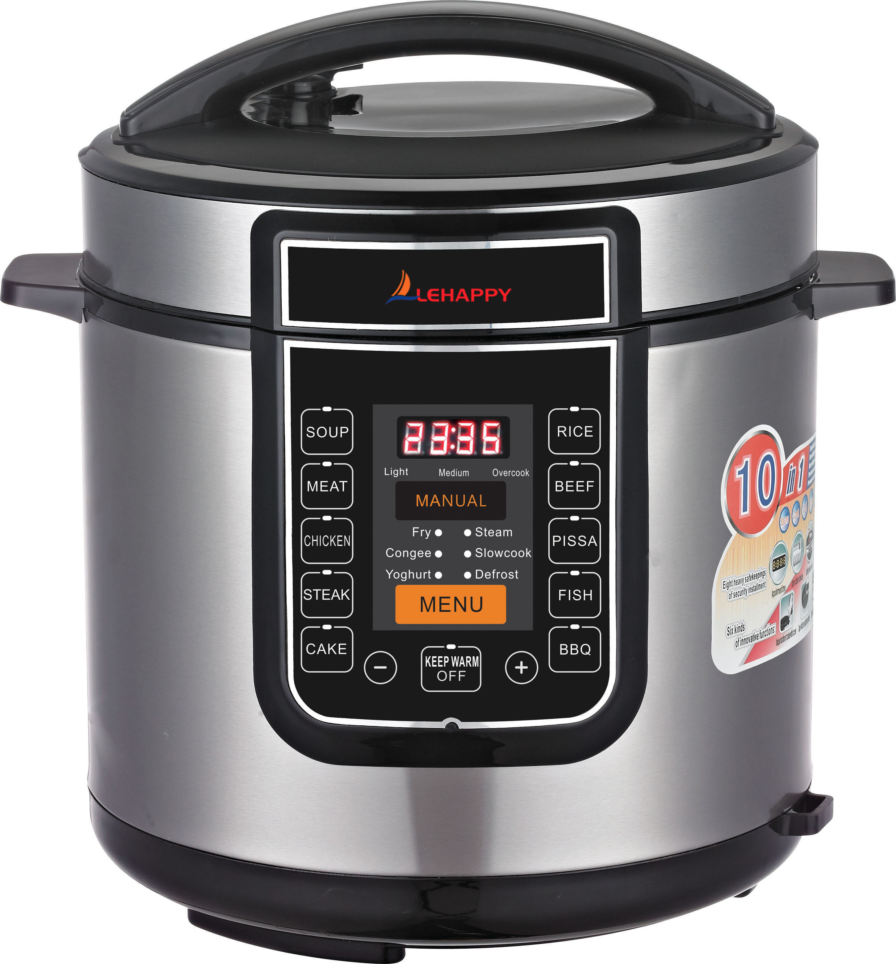 5l wholesale multi-use automatic smart multi prestig commercial electric pressure cooker