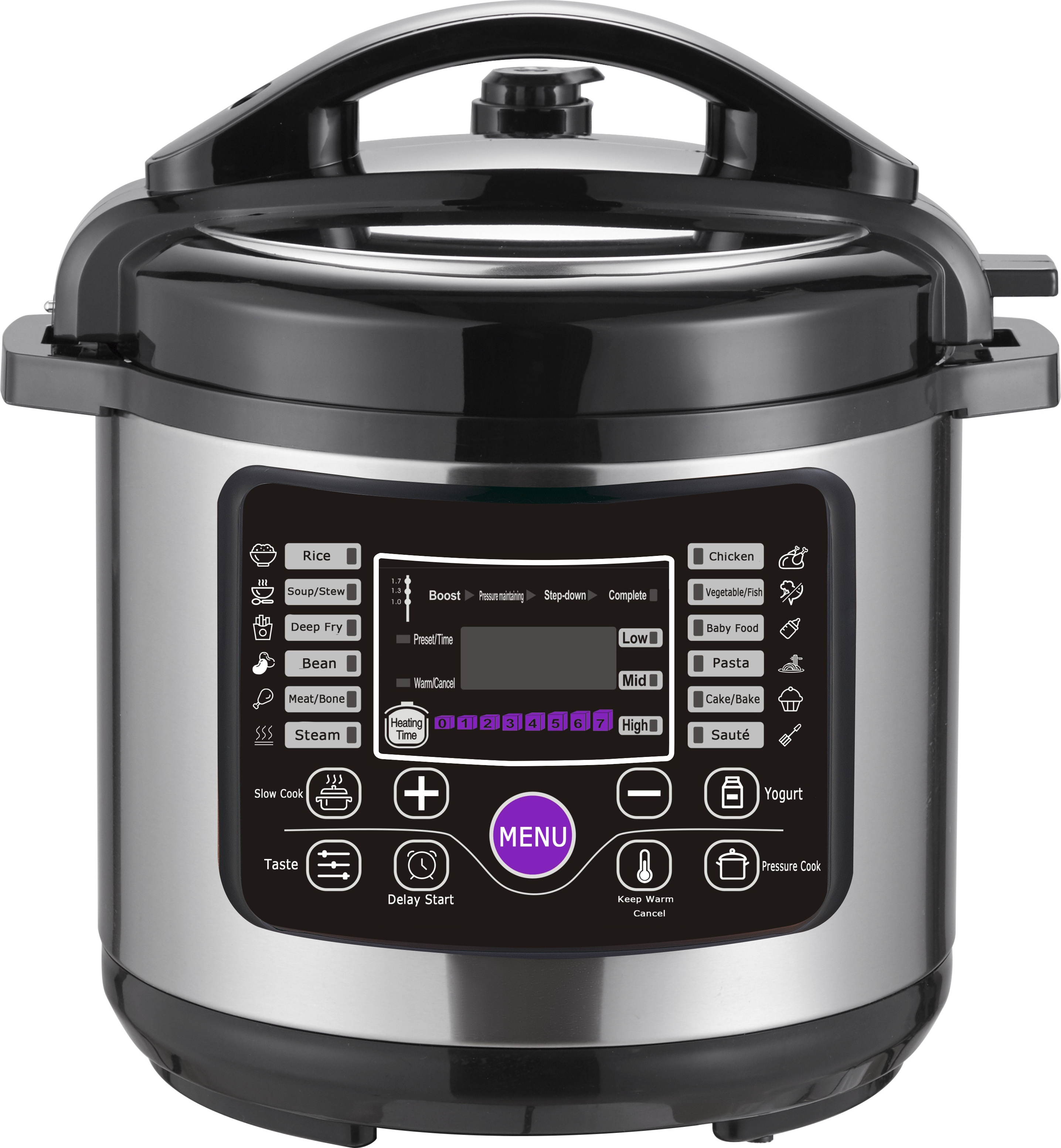 Eco-friendly 6 Quart instant hot pot electric rice stainless steel Pressure cooker for wholesale