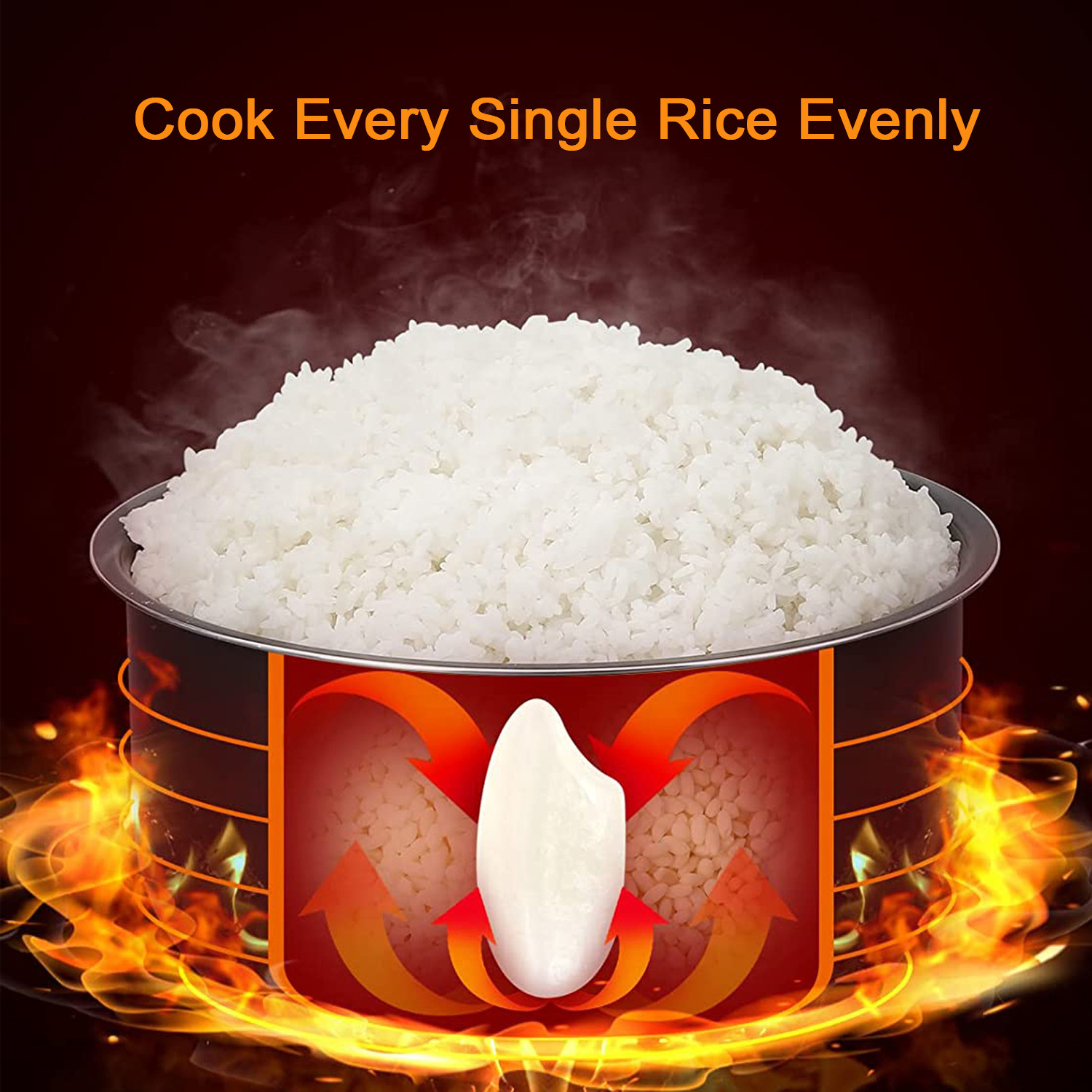 220V 1.2L Electric Rice Cooker Multifunctional Household Heating Box Non-stick Mini Multi Cooker