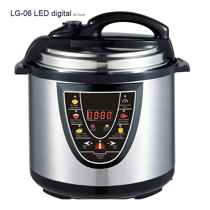 8 Liter /10 Liter big capacity 9 in 1 automatic multi stainless steel electric pressure cookers