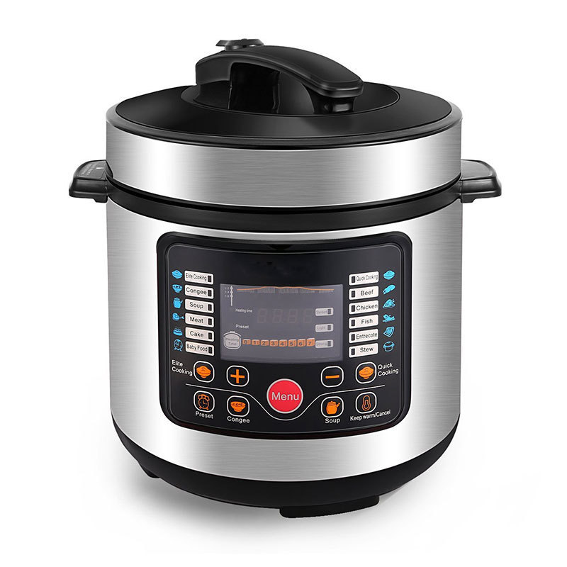 6qt Competitive Price Electric Pressure Cookers Pressure Cooker 304 Stainless Steel Pressure Cooker With Good Quality