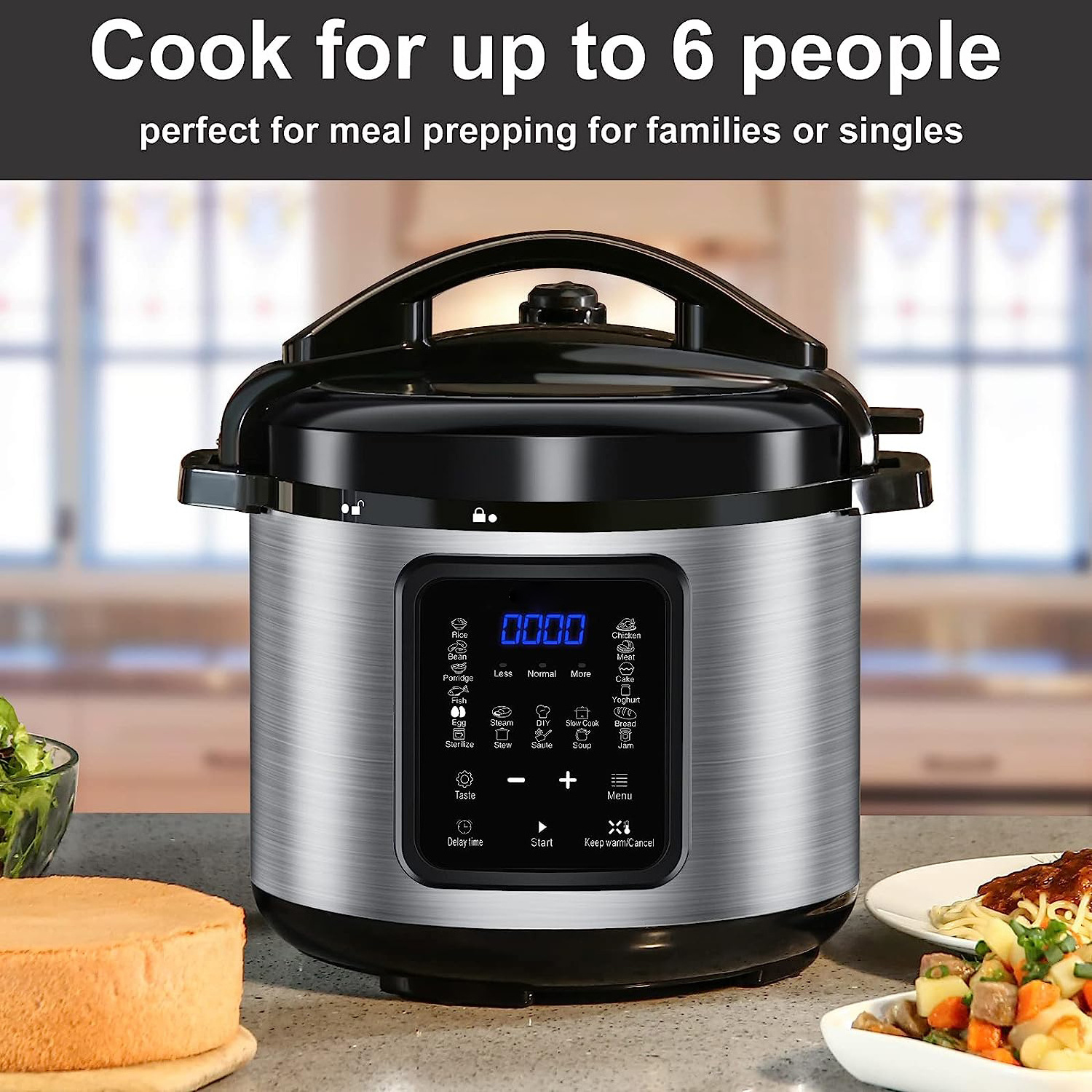 big capacity  high quality stainless steel computer heating multifunction electrical pressure rice cooker