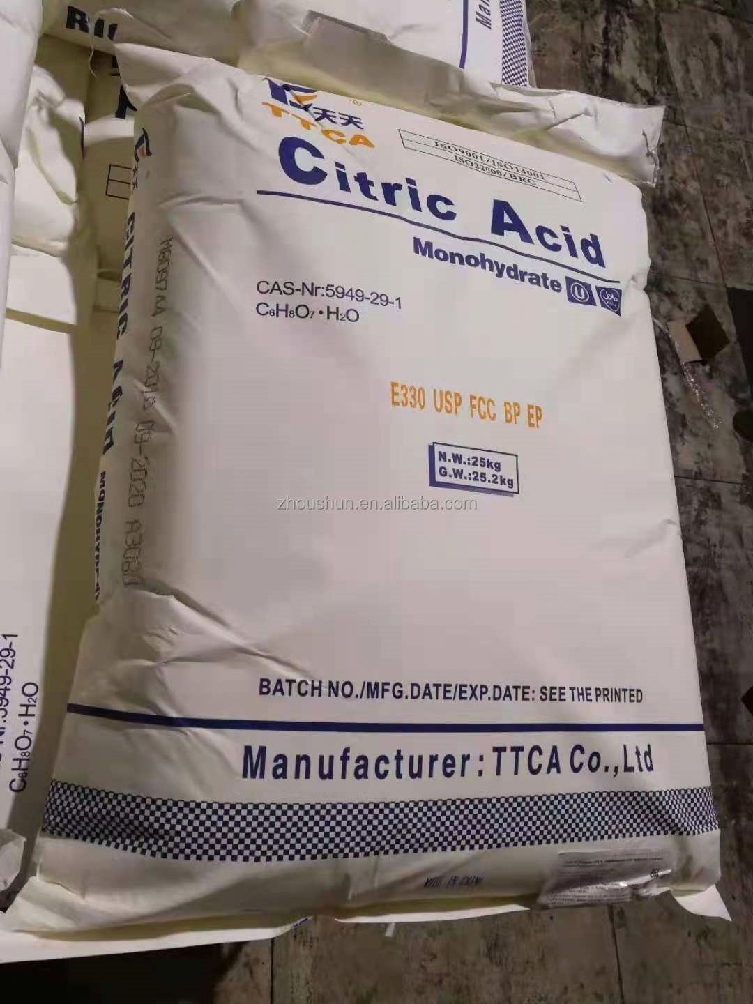 turkey ttca citric acid anhydrous zhengzhou cheese powder low price weifang ensign lemon salt 1 tonne citric acid