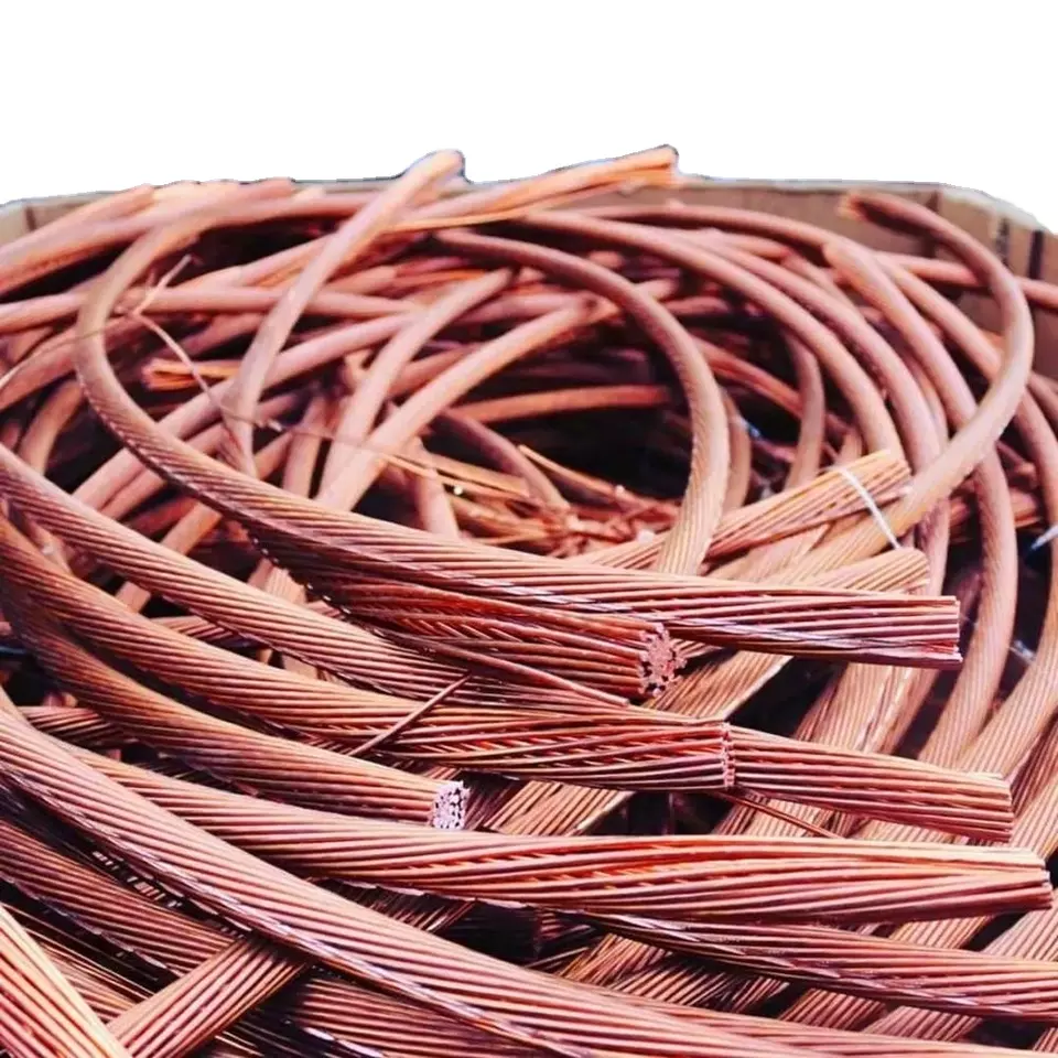 Cheapest Price Copper Wire Scrap Bare Copper Wire PVC for Sale Purity 99.9% Red Core 7-36 Cores 300/500V Construction 120mm