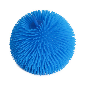 Factory direct sales new popular love anti stress toy 19cm diameter TPR Inflatable decompression hairball toy hand pinch toy