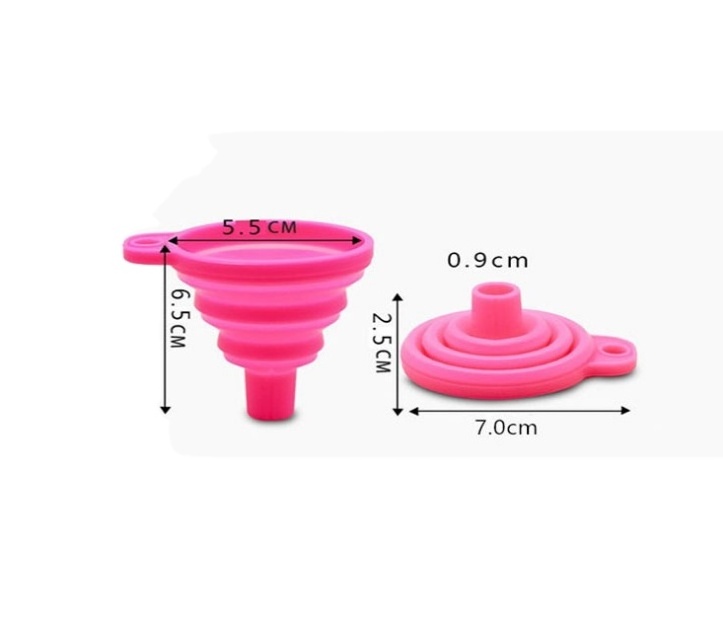 Foldable Funnel Silicone Collapsible Portable Funnels for Fuel Hopper Collapsible Beer/ Oil Funnels Kitchen Tools Utensils