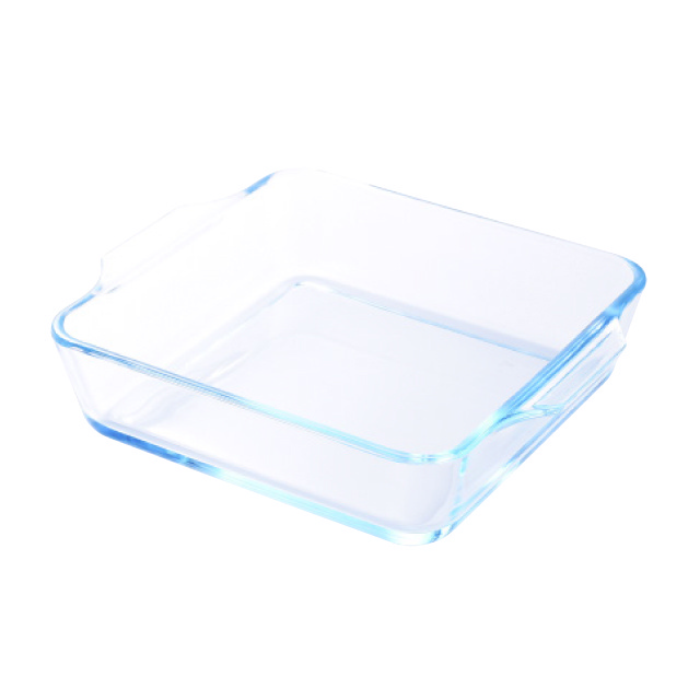 heat resistant glass baking tray bread baking plate muffin pan microwave plate