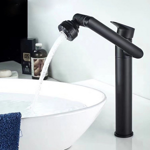 2022 New Design Bathroom Taps Modern Water Faucet Hot and Cold Mixer Free Rotation Bathroom Sink Faucet Single Handle 2 Years