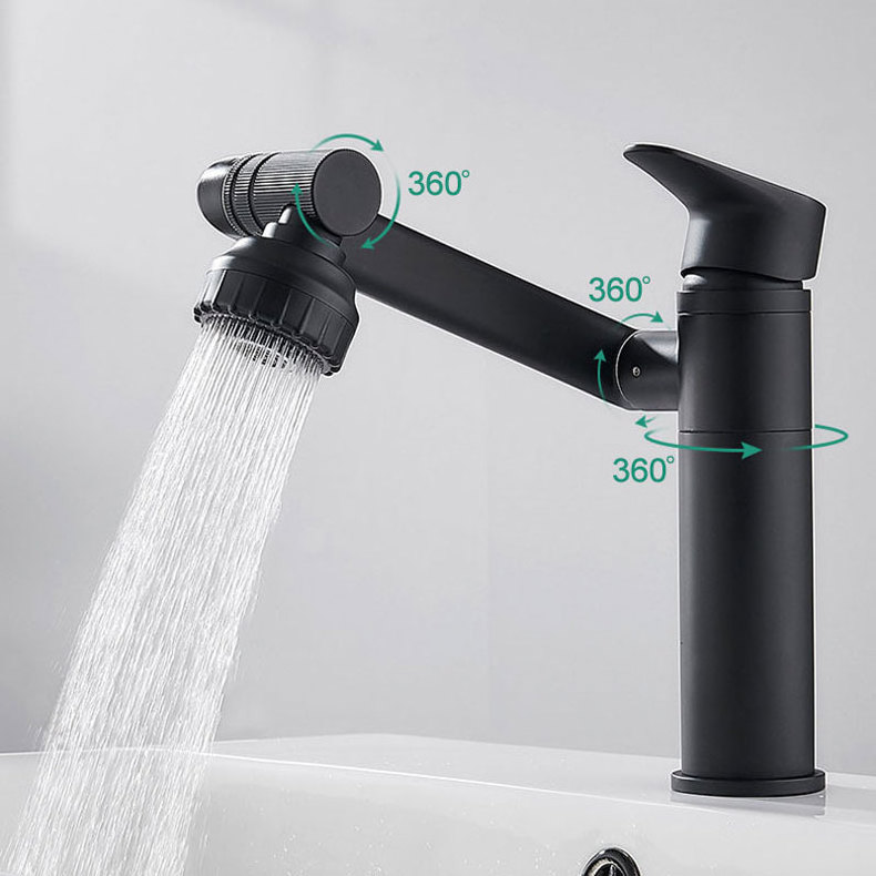 2022 New Design Bathroom Taps Modern Water Faucet Hot and Cold Mixer Free Rotation Bathroom Sink Faucet Single Handle 2 Years