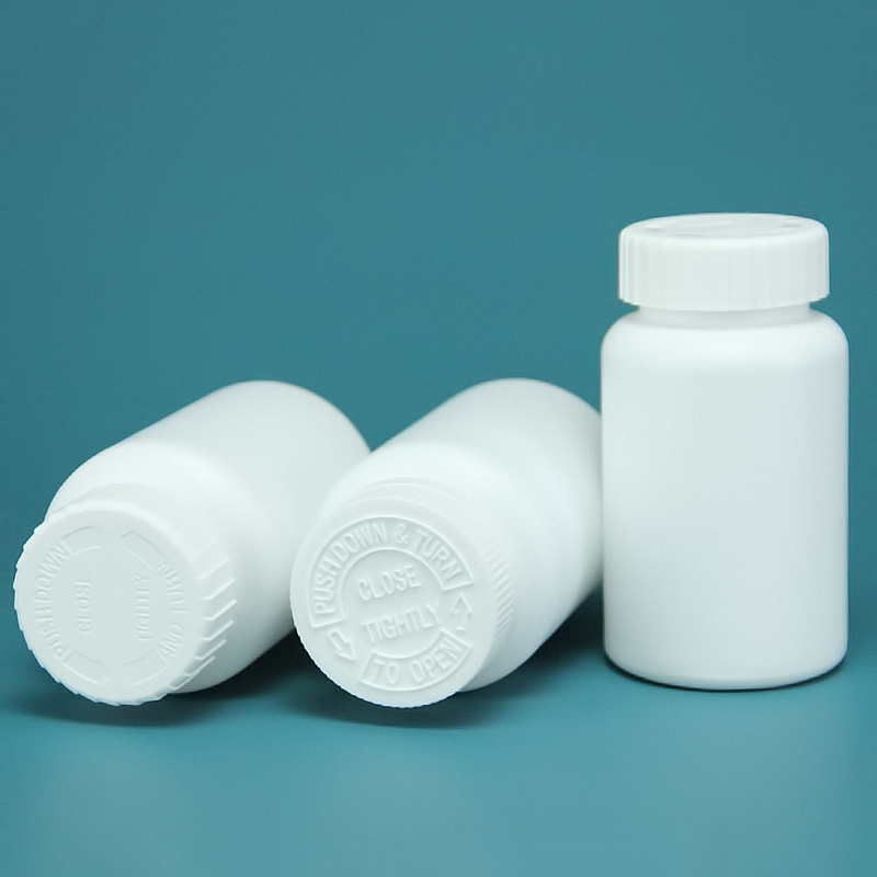 Hot selling pe health care pharmaceutical  vitamin supplement plastic pill bottles