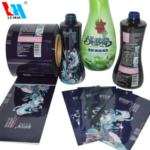 Factory PVC Heat Shrink Wrap Sleeve Printed Labels for Detergent Body Cleaner Bottle