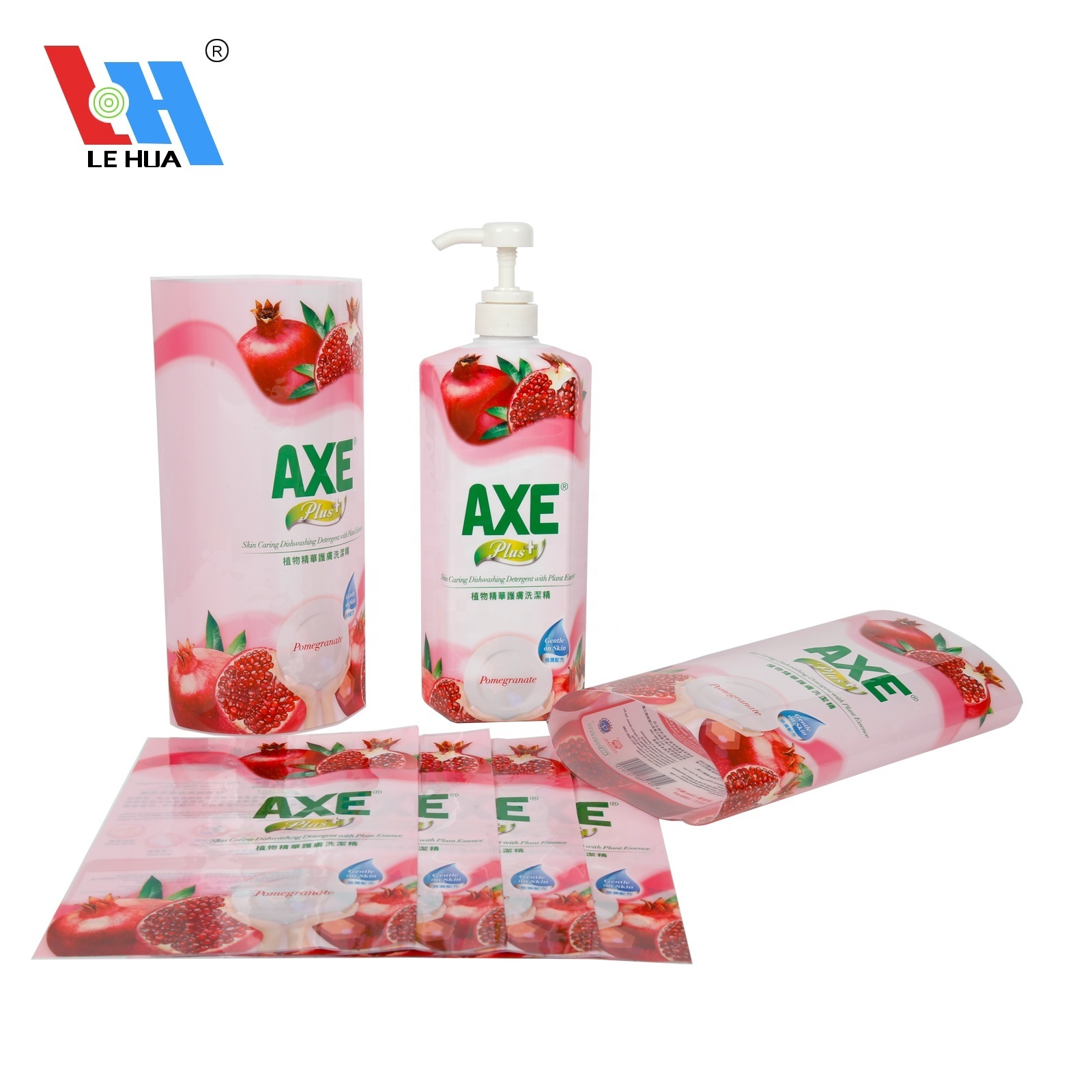 Factory PVC Heat Shrink Wrap Sleeve Printed Labels for Detergent Body Cleaner Bottle