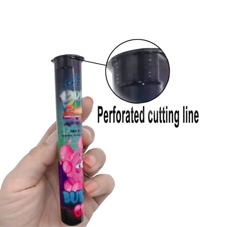 Customized Decorative Temper-evident Heat Sensitive Shrink Wrap Band Shrink Sleeve Label for Pre-roll Tubes