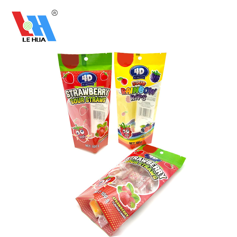 Custom Colour Smell Proof Edible Mini Zkittles Candy Jelly Laminated Plastic Mylar Back Side Fin/Lap Seal Bags Pouch Packs