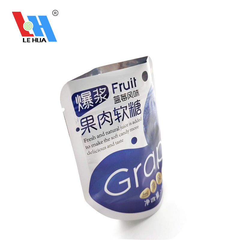 Blueberry flavor pulp jelly food Three edge-sealing Special packaging bag