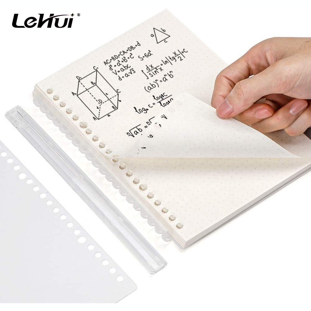 Chinese Supplier White 6 3/4 x 4 1/8 Inches 160 Pages 6 Holes Lined Refillable White Loose Leaf Filling Paper