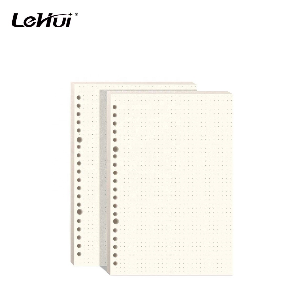 Chinese Supplier White 6 3/4 x 4 1/8 Inches 160 Pages 6 Holes Lined Refillable White Loose Leaf Filling Paper