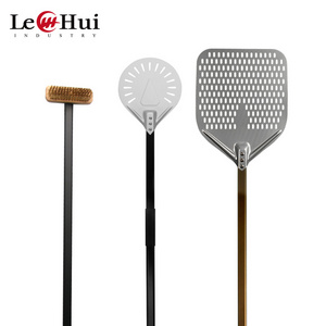 Aluminum Perforated Pizza Peel Set goods in stock pizza oven brush pizza tuning peel