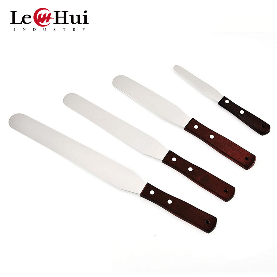 Professional sale Cake Decorating Tools Kitchen baking cream cake tools stainless steel Offset Angled Spatula Set Icing Spatula