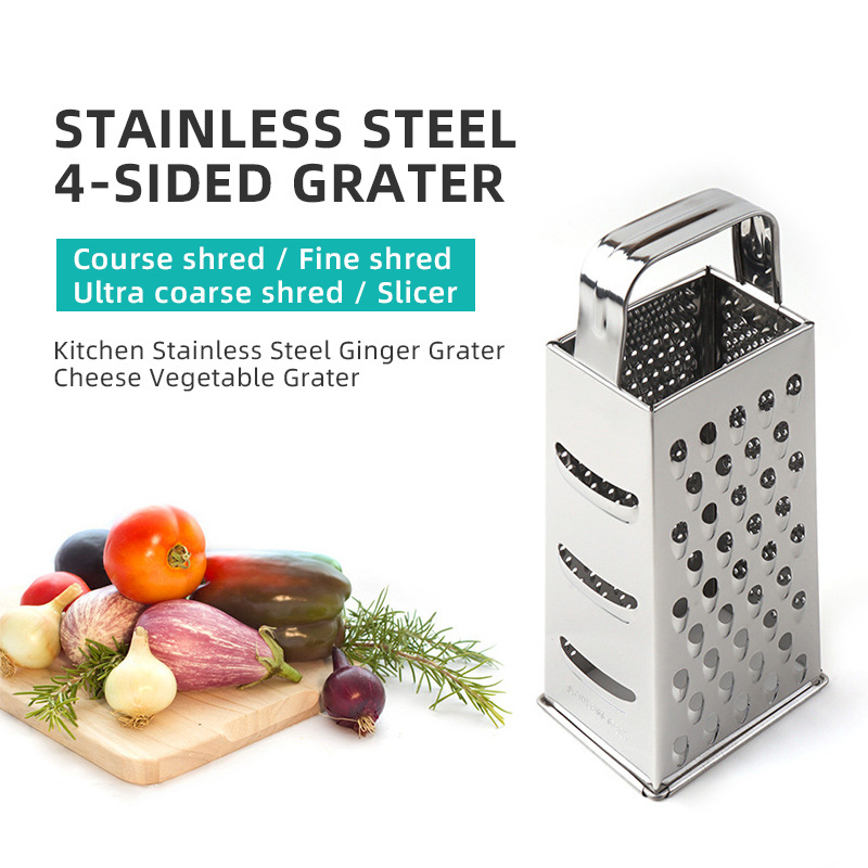 4 in 1 Cheese Grater Lemon Grater Onion Slicer Vegetable Cutter Portable Chopper Grater