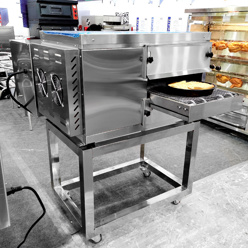 Commercial electric pizza ovens for sale 12 18 32 inch baking oven Pizza Maker Machine conveyer pizza oven with rotating stone