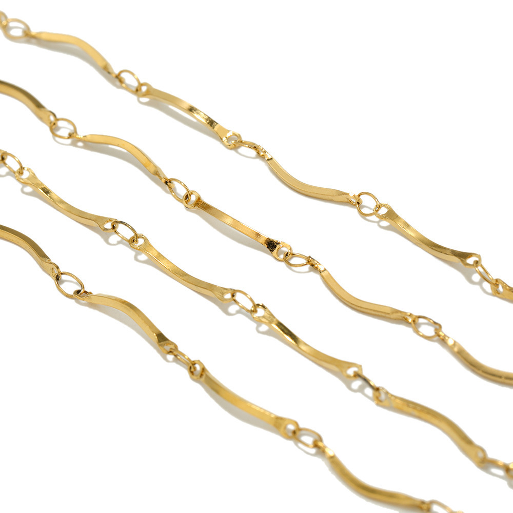 Gold covered chain 18k filled with thick gold, colorfast, water-resistant and sweat resistant gold chain for women