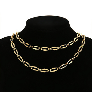 Gold covered chain 18k is filled with thick gold, colorfast, water-resistant and sweat resistant gold Filled for women