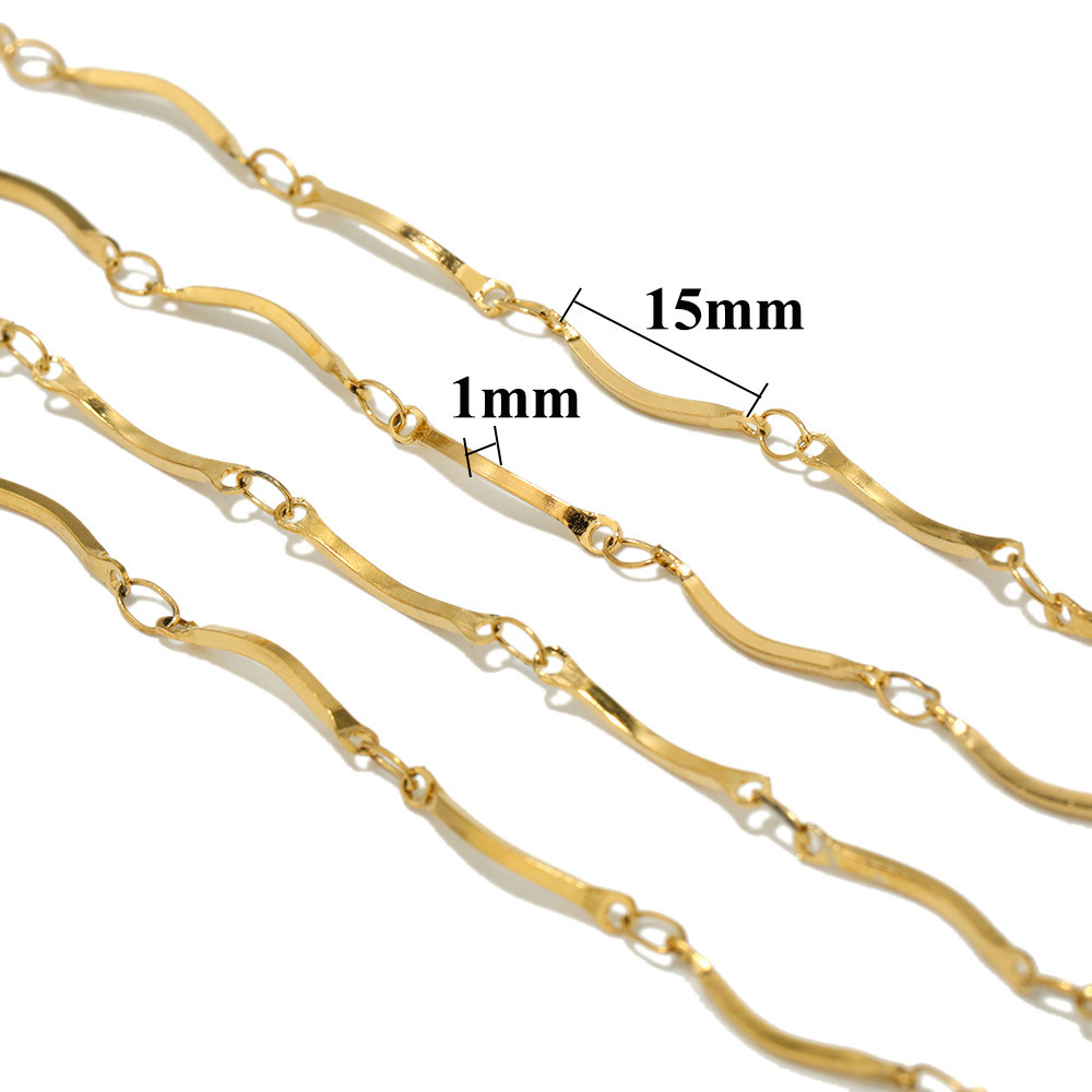 Gold covered chain 18k is filled with thick gold, colorfast, water-resistant and sweat resistant gold Filled for women