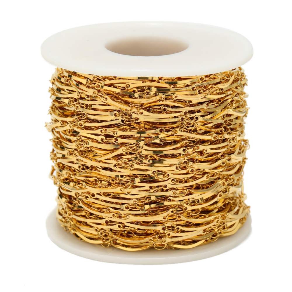 Gold covered chain 18k is filled with thick gold, colorfast, water-resistant and sweat resistant gold Filled for women