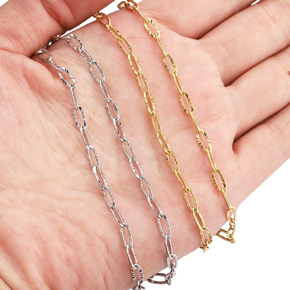 Gold covered chain 14k18k is filled with thick gold, colorfast, water-resistant and sweat resistant gold chain for women