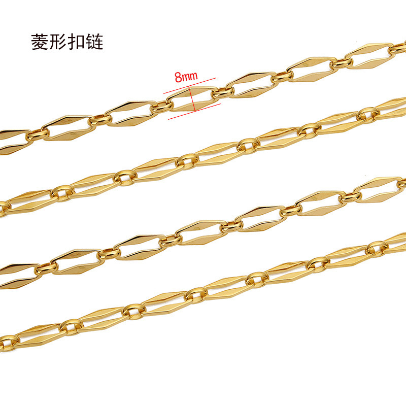 Gold covered chain 18k filled with thick gold, colorfast, water-resistant and sweat resistant gold chain for women