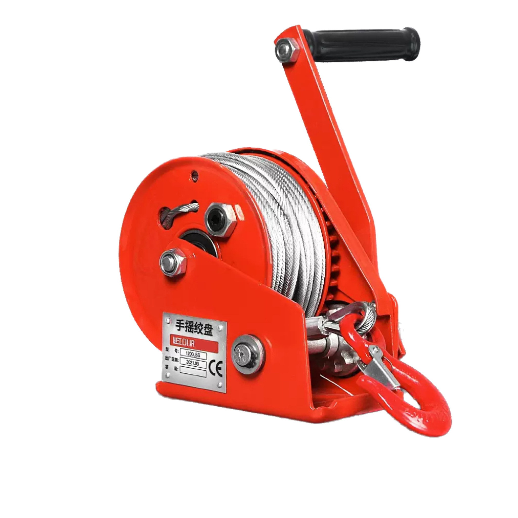 Low Cost Hand Winch Drill Powered Heavy Duty Hand Winch Surveillance Deployable Hand Winch