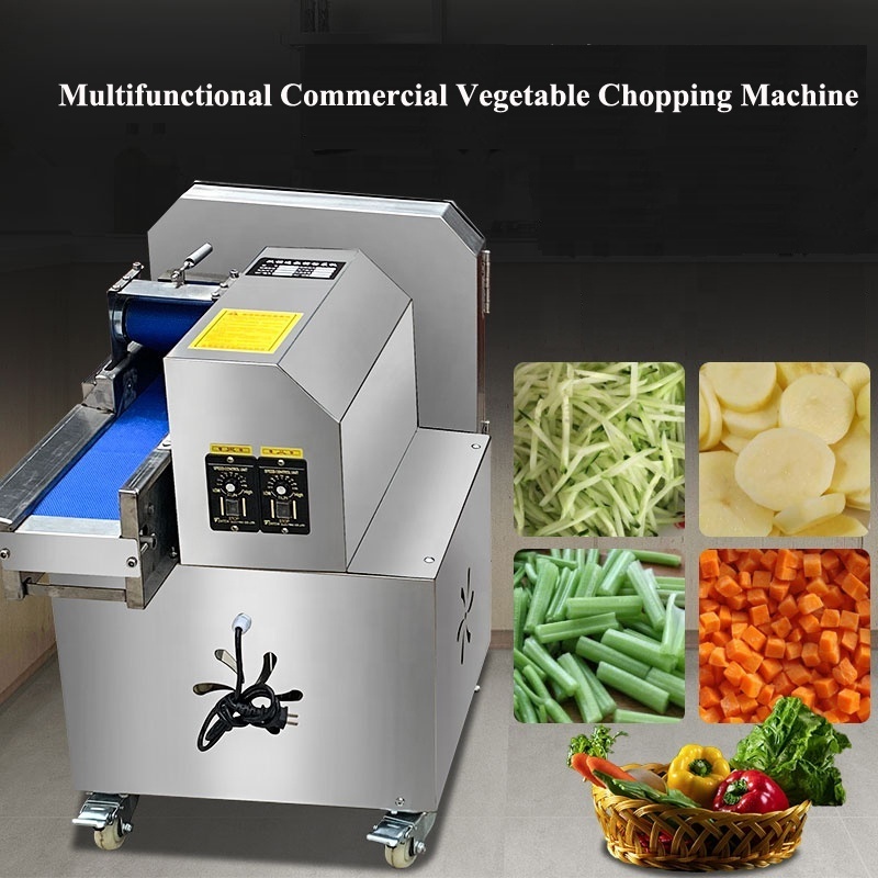 Multifunction Vegetable Cutter Machine Commercial Onion Slicer Machine Electric Potato Cutter Leek Chopper 110V 220V