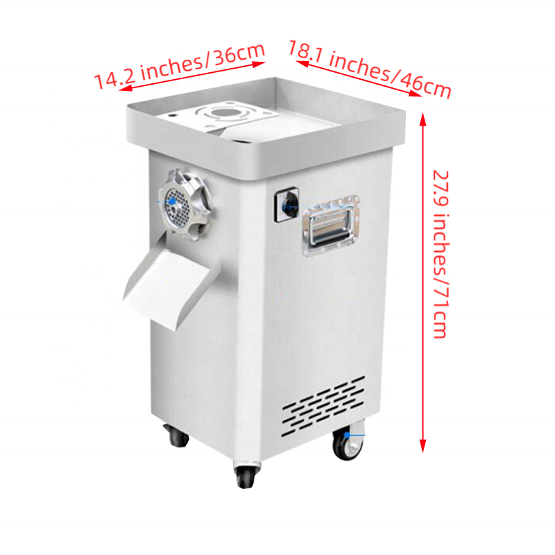 Desktop Food Processing Machine Stainless Steel Grinding Plates Sausage Stuffer Electric Meat Mincer Grinder