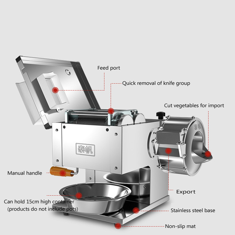 Electric Sliced Meat Cutting Machine Electric Rapid Cutting Diced Sliced Meat Cutting Machine