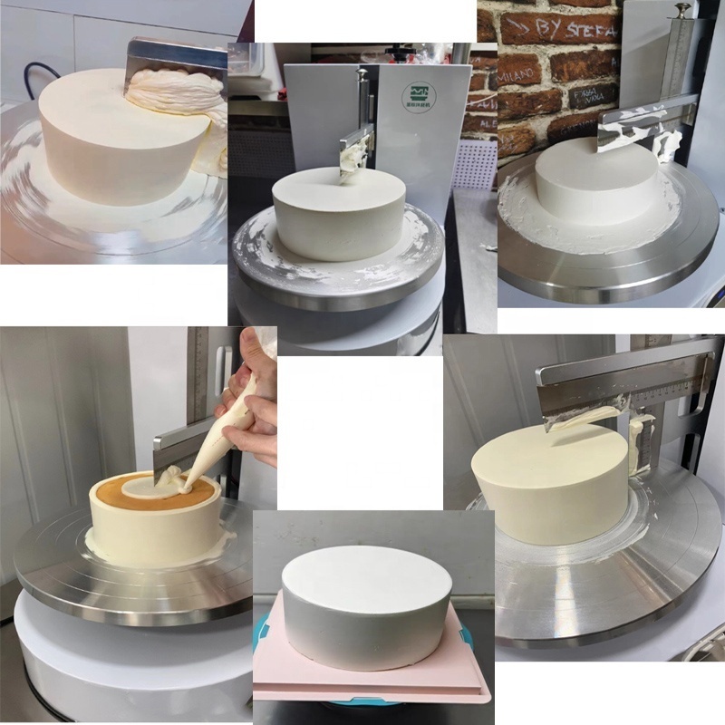 Automatic Cake Cream Spreading Coating Filling Machine Electric Cake Bread Cream Decoration Spreader Smoothing Machine